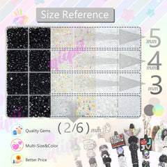qiipii Neutral Series 4mm AB jelly rhinestones for vibrant shine in designs