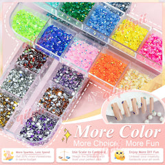 qiipii resin rhinestones for tumbler decoration with dazzling 14-facet shine