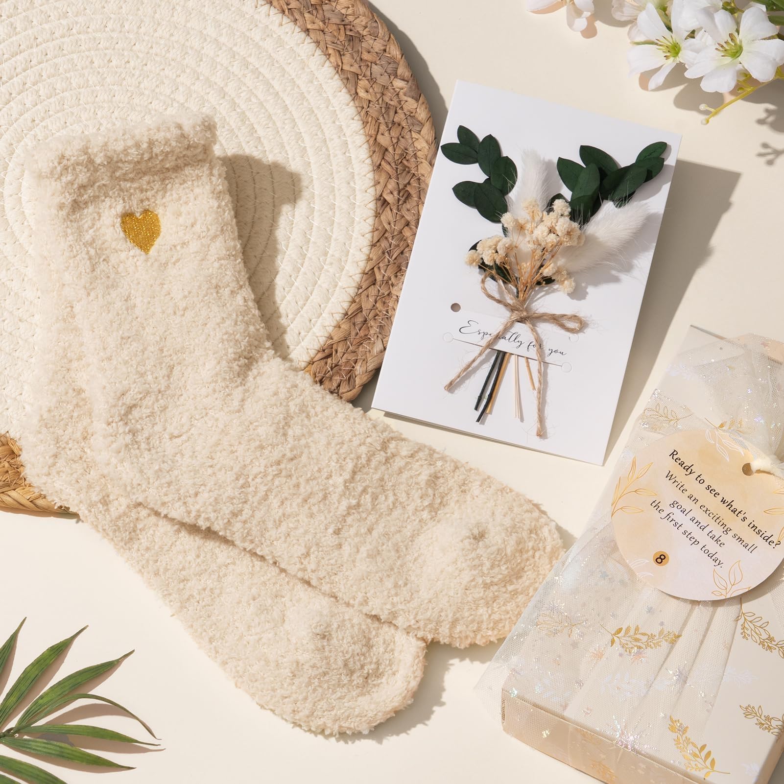 Qinline fuzzy socks add cozy comfort for self-care moments