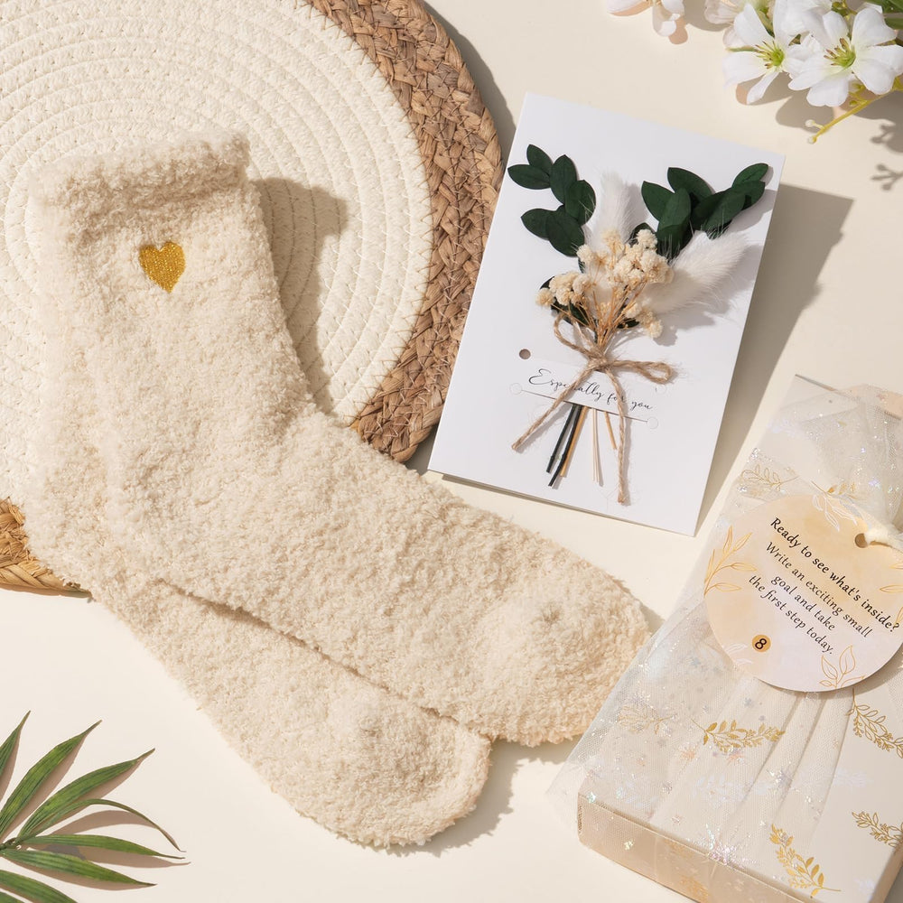 Qinline fuzzy socks add cozy comfort for self-care moments