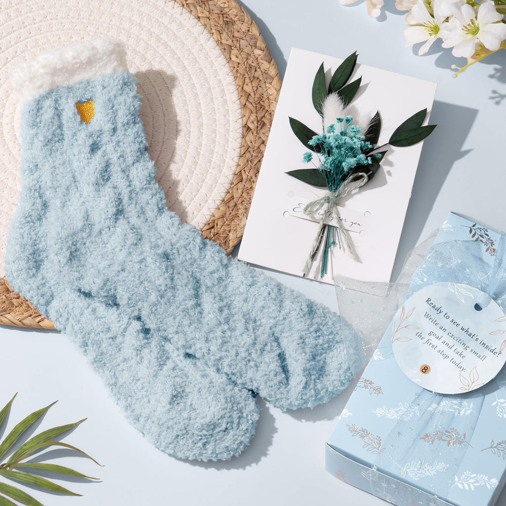 Qinline fuzzy socks offering cozy comfort during quiet evenings