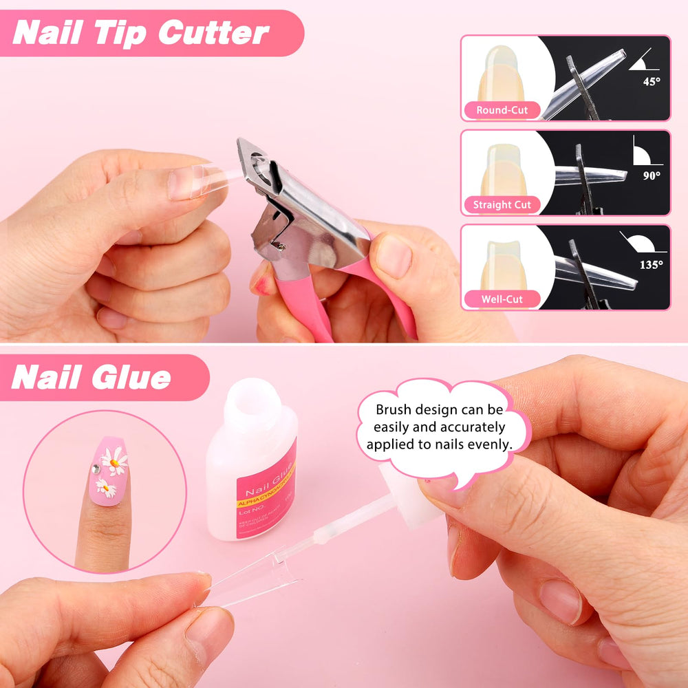 Qinzave 100/180 nail file smooths surfaces for a flawless base.