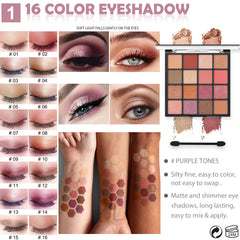 QIONG 7-piece makeup brush set for smooth, precise application.