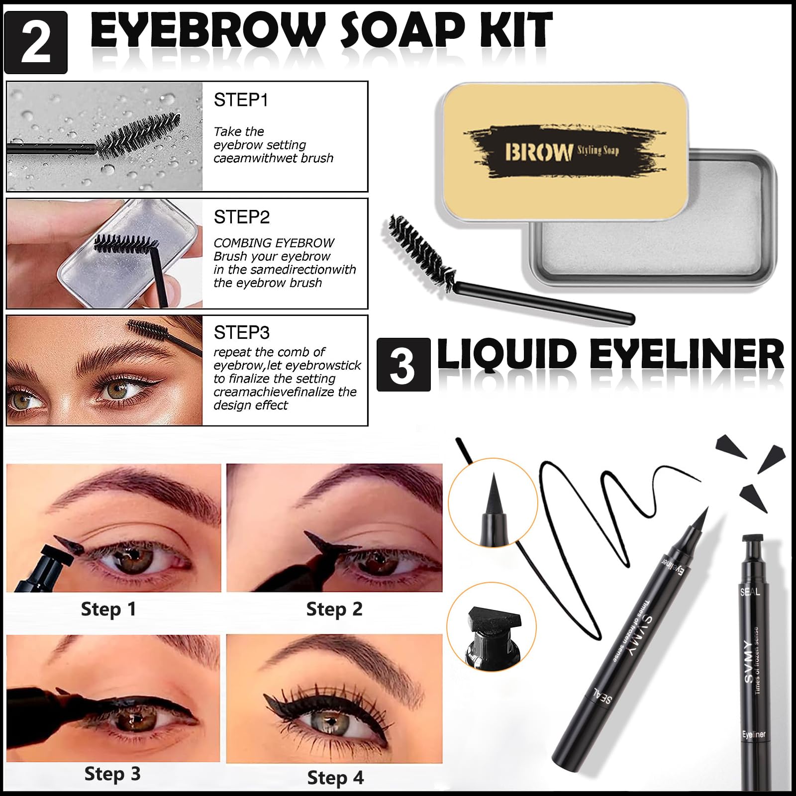 QIONG liquid eyeliner offers precise winged definition with lasting color