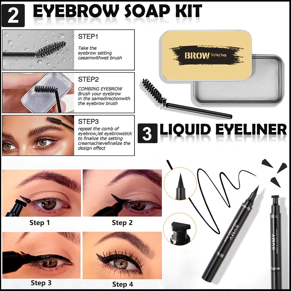 QIONG liquid eyeliner offers precise winged definition with lasting color