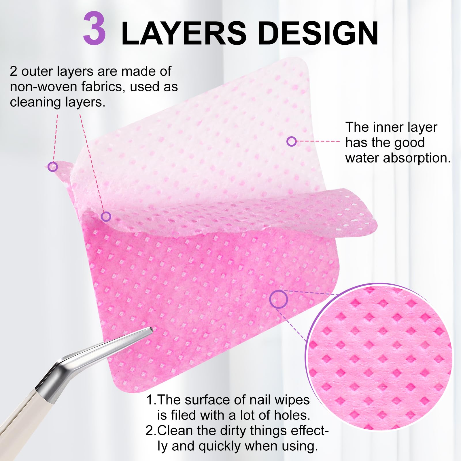 qiqibaobao-nail-art-cleaning-wipes: Useful for cleaning brushes and tools during nail art sessions.