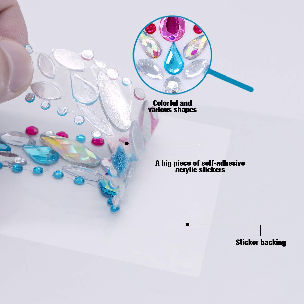 Qiseven reusable face gems reduce waste while delivering durable sparkle.