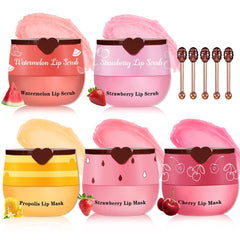 QIUFSSE lip scrub set packaging shown for premium lip care.