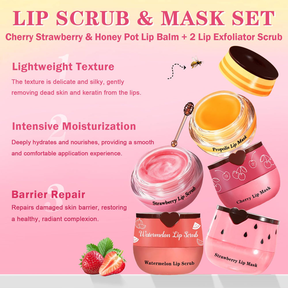 QIUFSSE lip scrub texture close-up highlighting fine exfoliants.