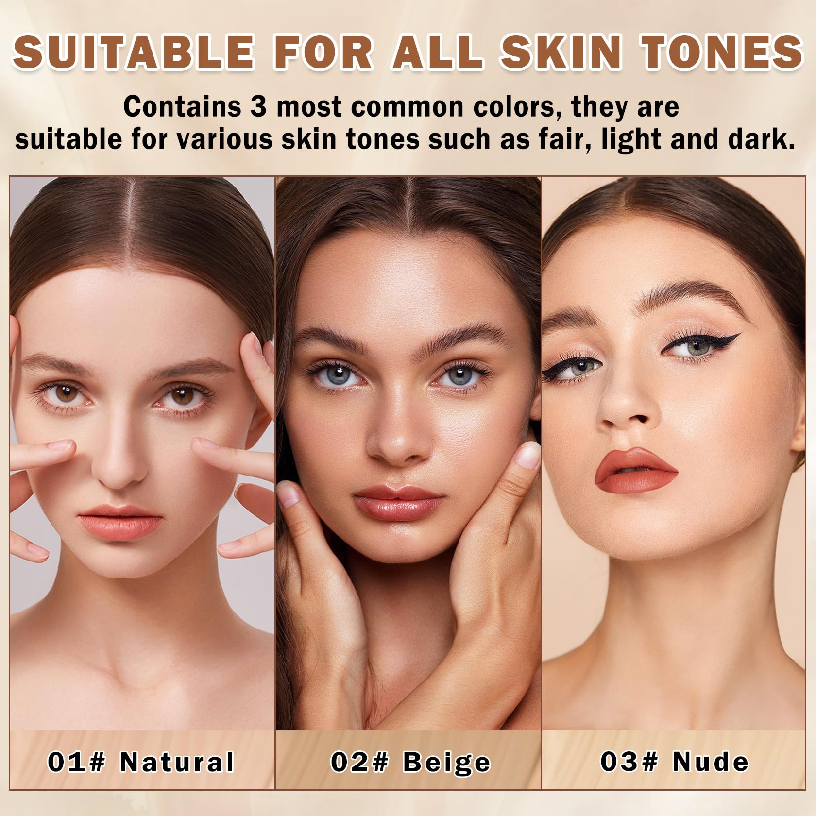 QIUFSSE gift-ready foundation set for makeup lovers