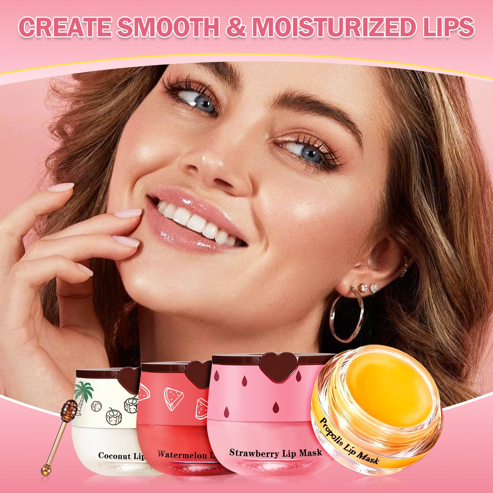 QIUFSSE Honey Pot lip balm set gift packaging perfect for gifting occasions.