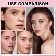 QIUFSSE pink shimmer setting powder pearls close-up reveal subtle sparkle.