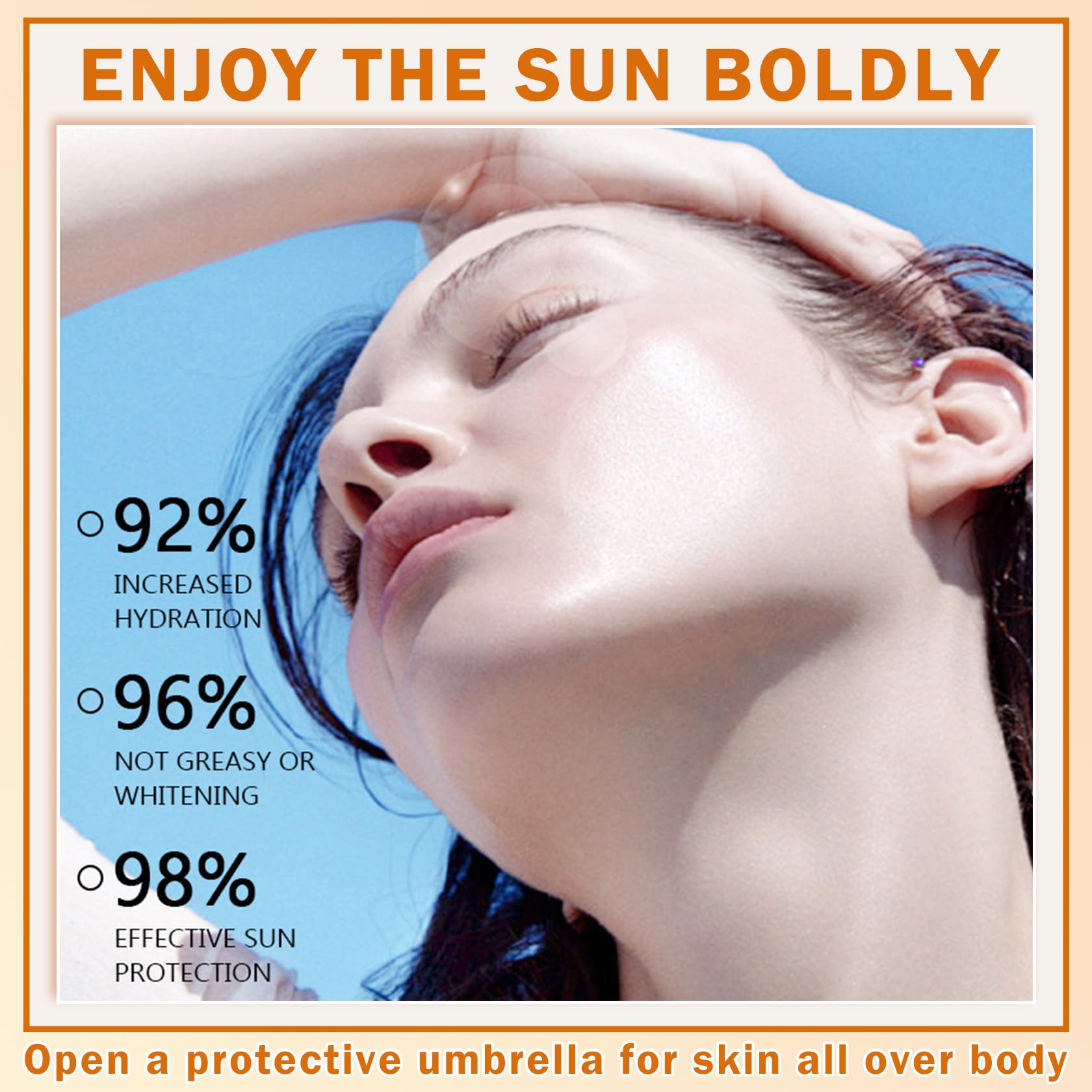 QIUFSSE Sunscreen Oil Spray SPF50 skin test hints at reliable outdoor protection.