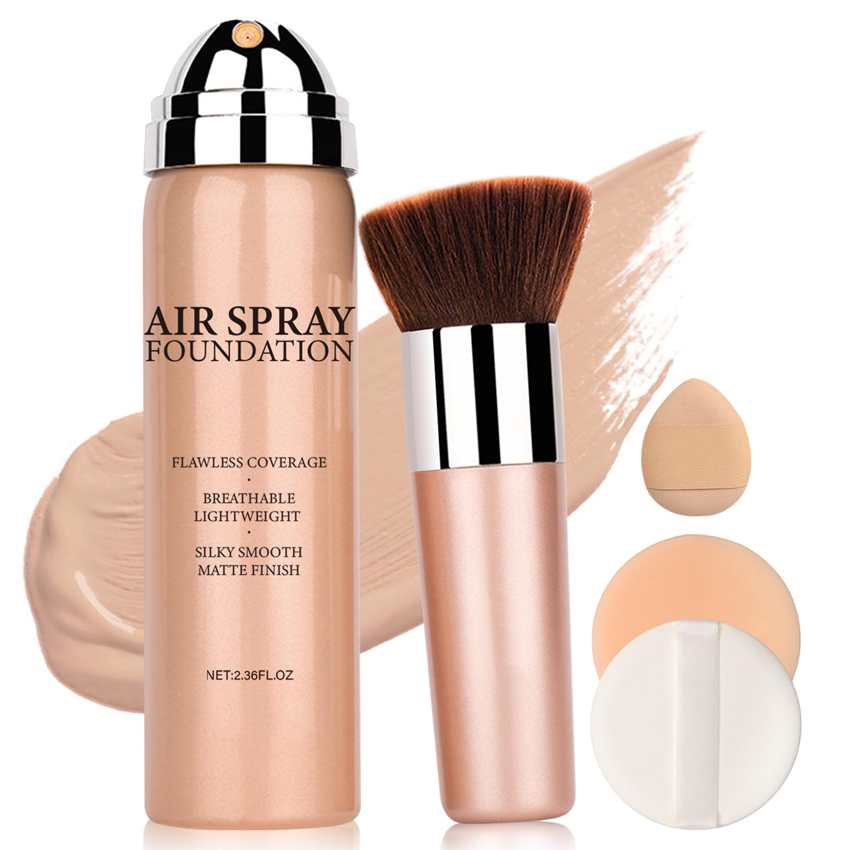 QIUFSSE airbrush foundation spray bottle for smooth, long-lasting coverage.