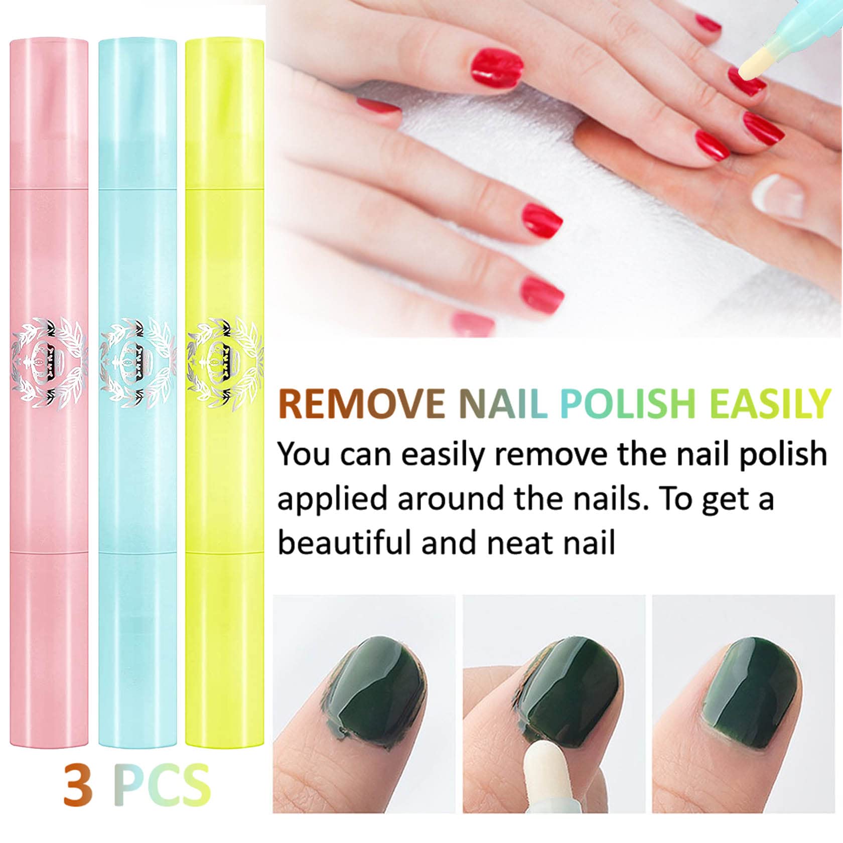 QIUFSSE Nail Polish Remover Pen refill nibs ready for replacement.