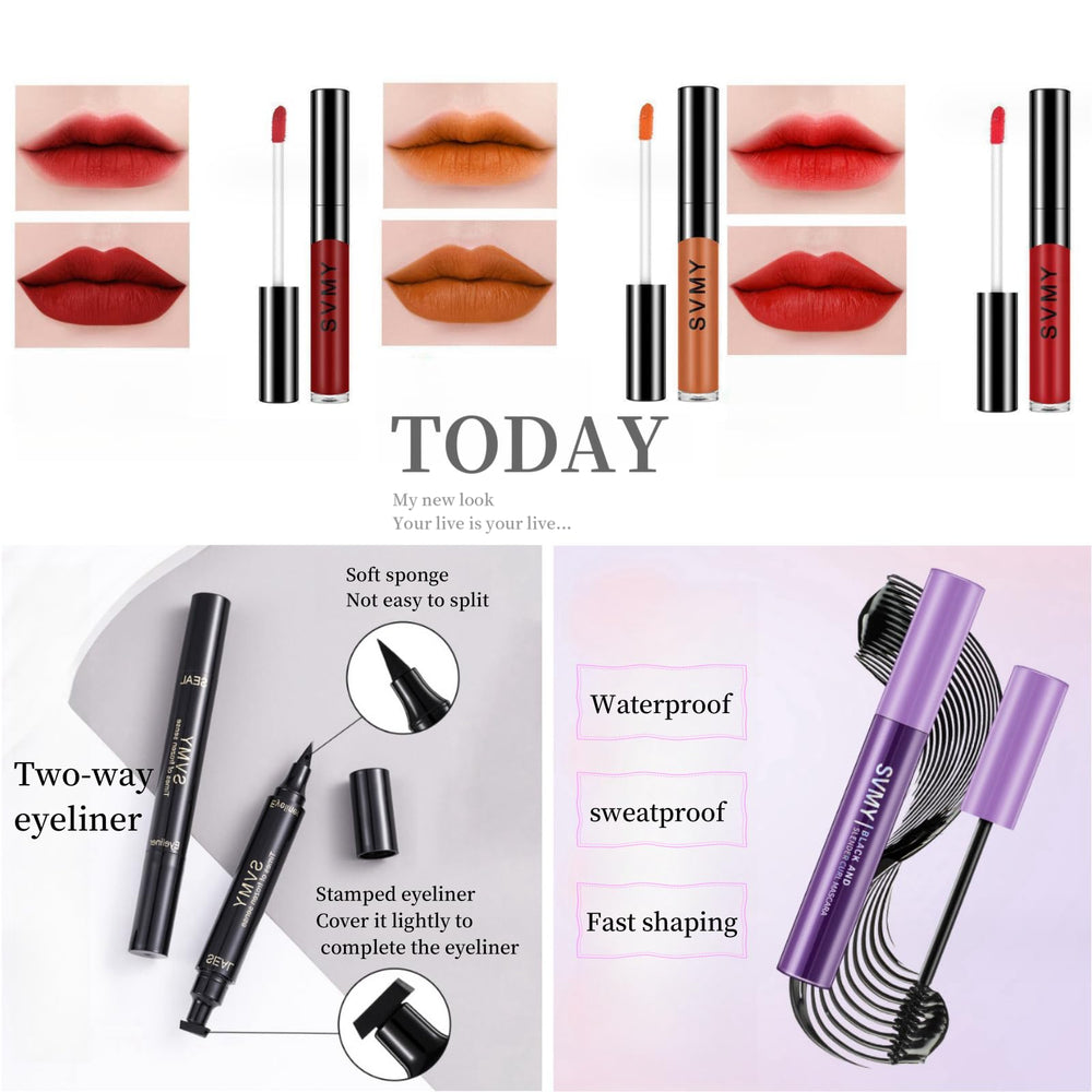 QiuNingTang teen makeup kit brushes-case compact brushes for easy on-the-go touchups