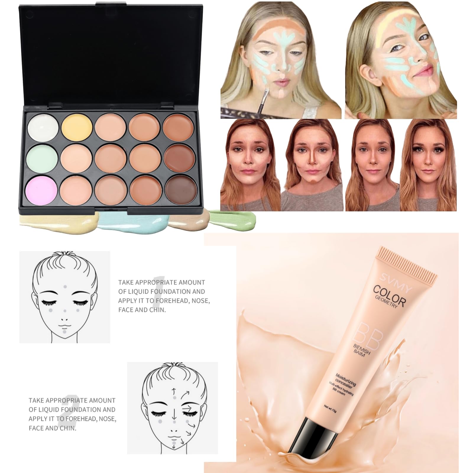 QiuNingTang teen makeup kit lipgloss-application adds glossy color with lasting shine