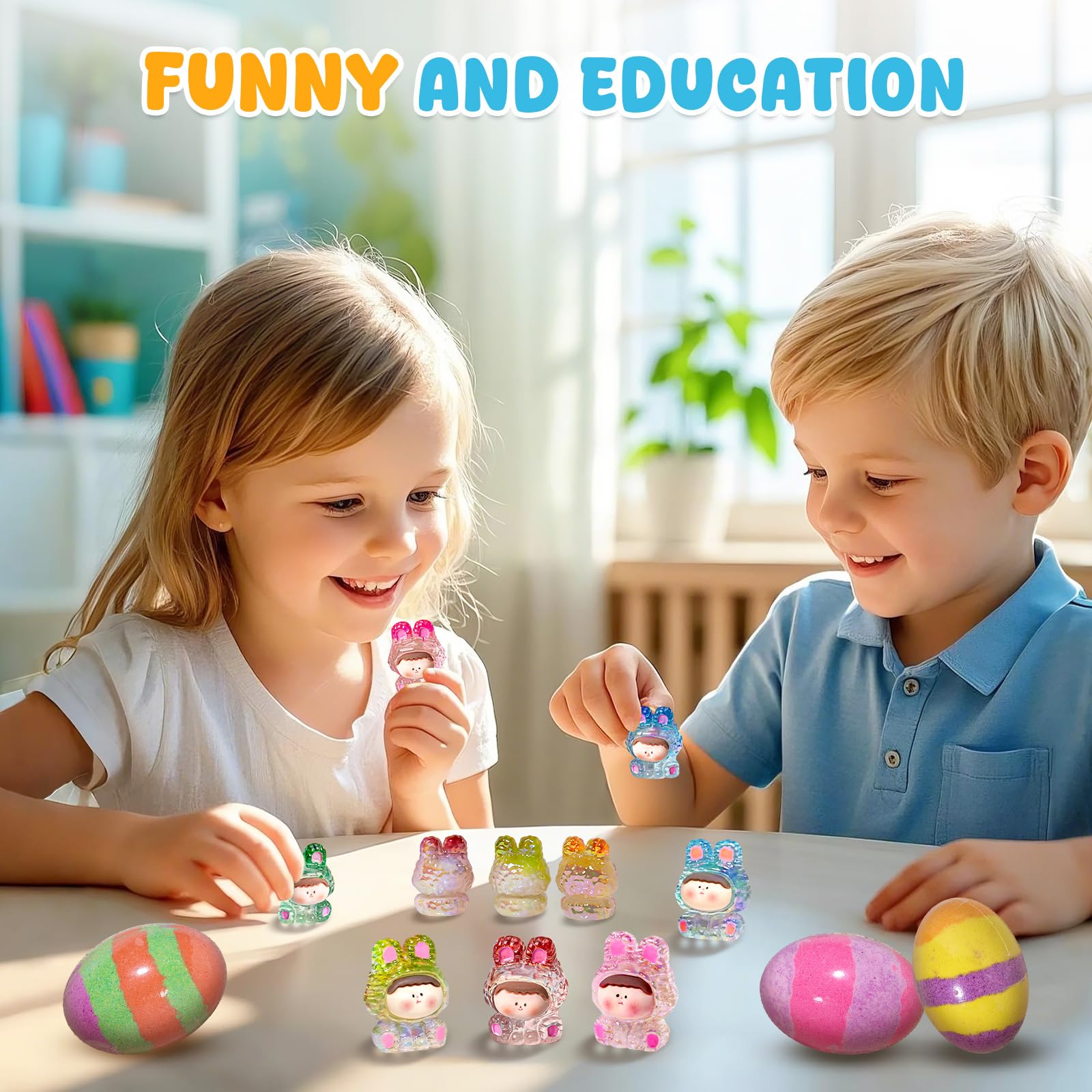 Qivatex bath bombs reveal a surprise toy during bath time to spark imagination.