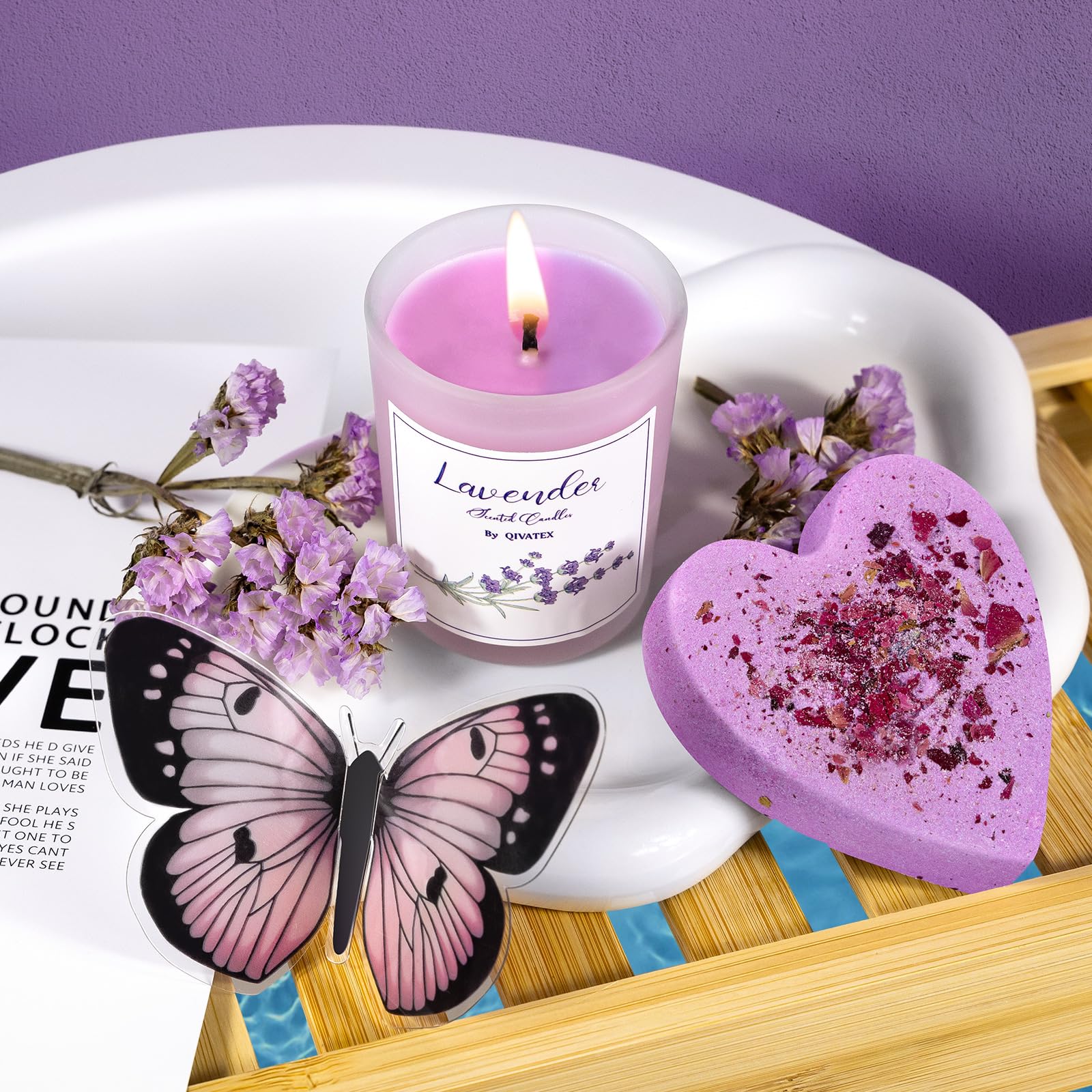 Qivatex lavender bath salt for soothing soaks
