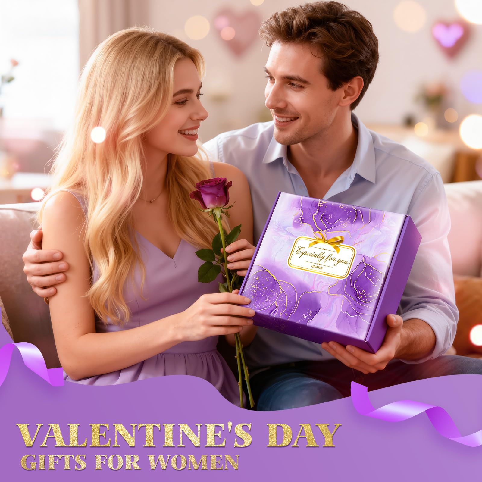 Qivatex Valentine’s Day gift for her highlighting a romantic self-care moment