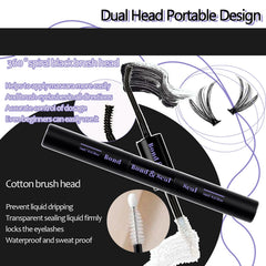 Qiveaory 360-degree spiral brush eases glue application for beginners.