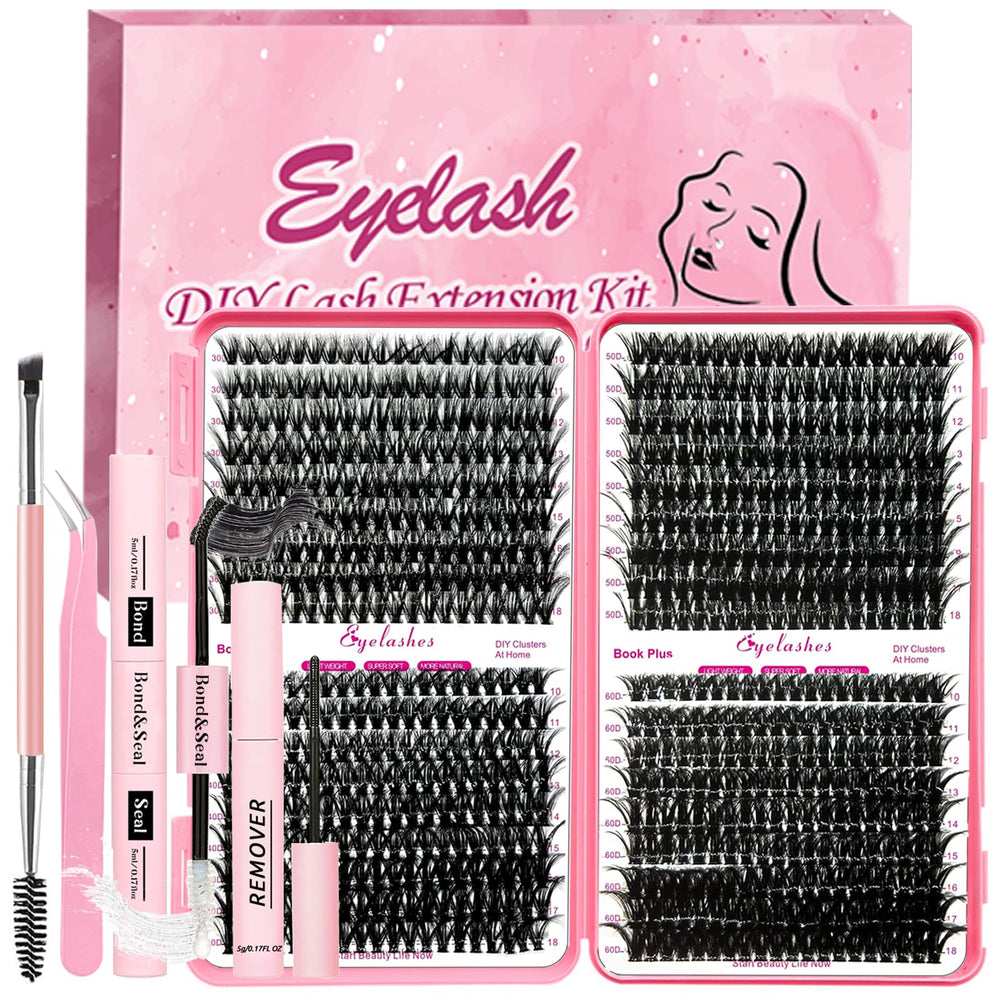 Qiveaory diy lash extension kit box for at-home lash styling essentials.