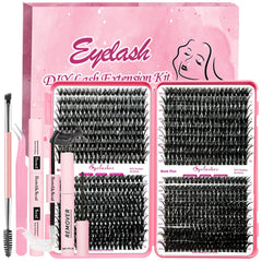 Qiveaory diy lash extension kit box for at-home lash styling essentials.