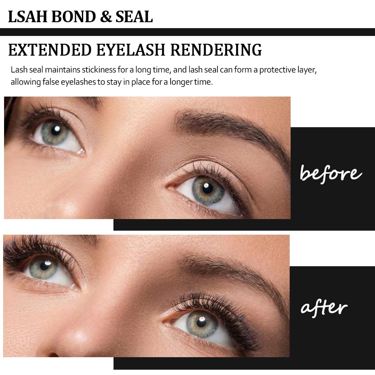 Qiveaory portable lash glue measures 12cm for travel use.