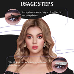 Qiveaory waterproof lash adhesive offers durable hold for daily wear.
