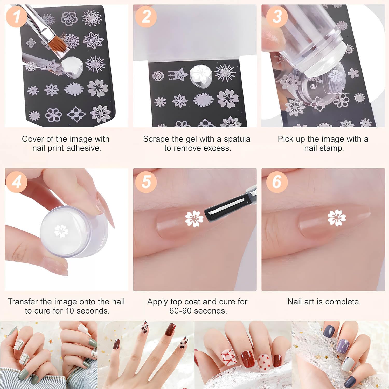Qivorimith DIY nail art at home with stamping and brushes