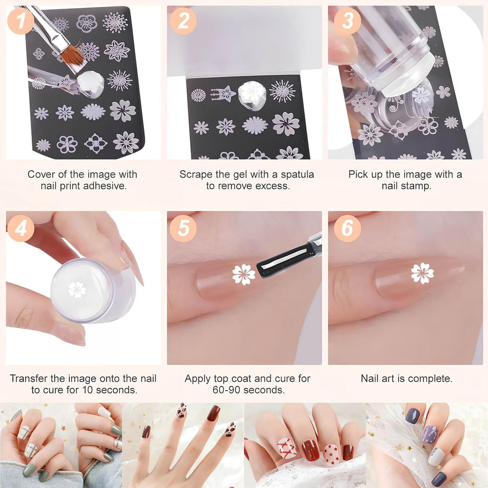 Qivorimith DIY nail art at home with stamping and brushes