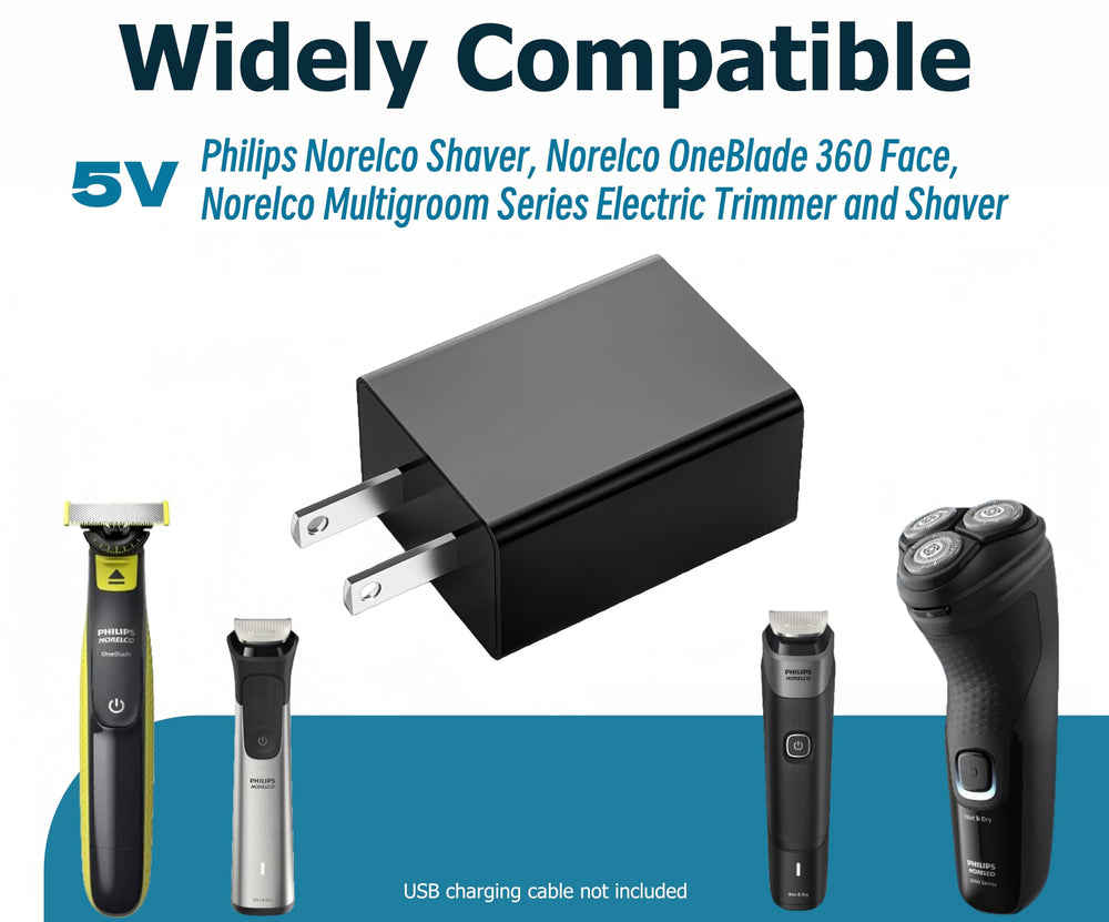 Qjin OneBlade QP2724 compatible charger keeps trimmer ready