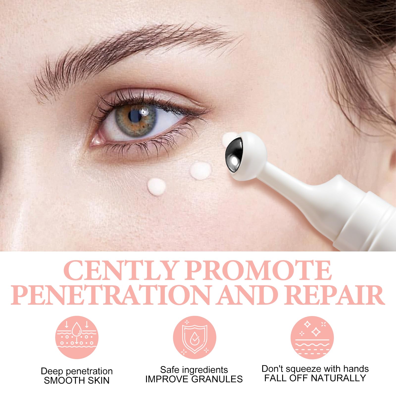 QKDBLWX Milia Remover Serum non greasy texture ideal for layering under skincare.