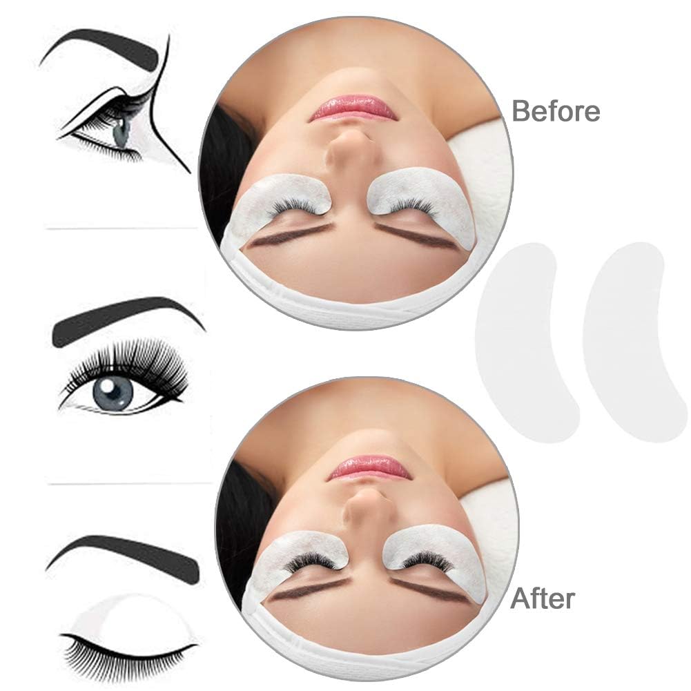 Step-by-step application of QLeng eye patches under-eye area