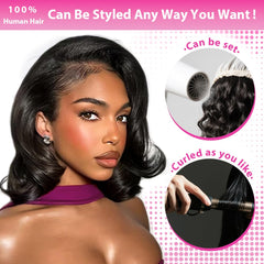 Qmaple Bob Wig 12-inch short bob style for everyday wear.