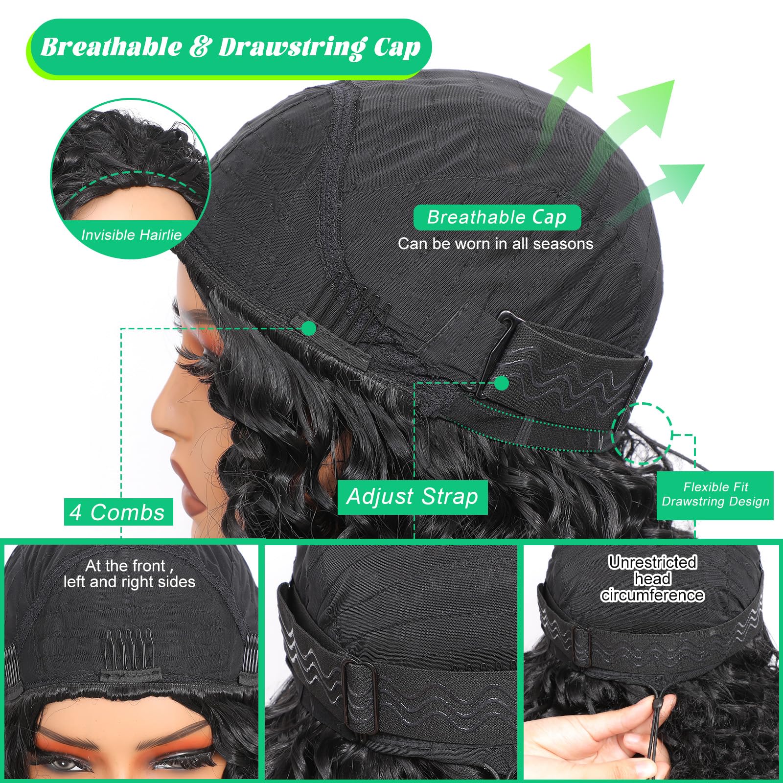 Qmaple half braids style quick weave for versatile looks.