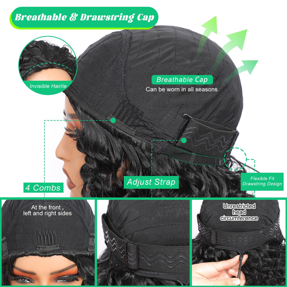 Qmaple half braids style quick weave for versatile looks.