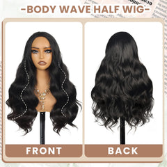 Qmaple 3-in-1 half wig braids style options for versatile looks