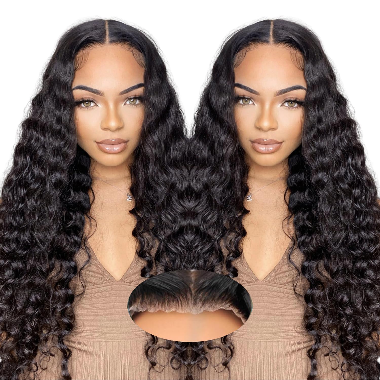 Qokyku glueless wig with 5x5 lace closure for quick daily wear