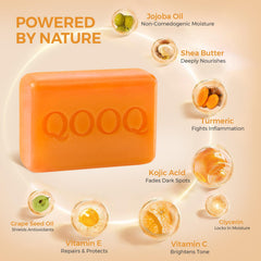 QOOQ packaging emphasizes SLS-free and paraben-free formulation.