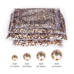 QPRETTY DU flat-back rhinestones designed for glue on shoes and accessories.