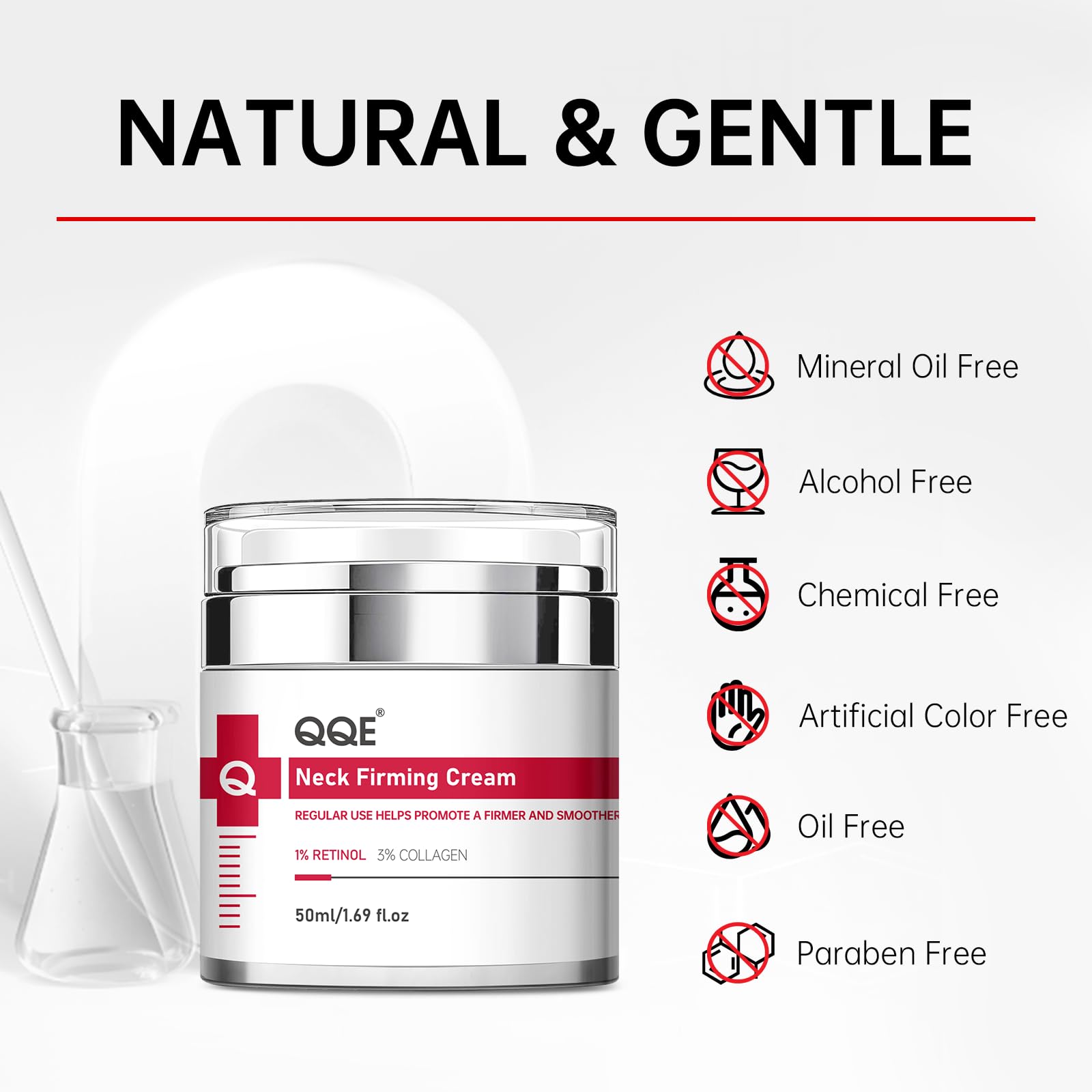 QQE Neck Firming Cream used as day and night care in skincare routine