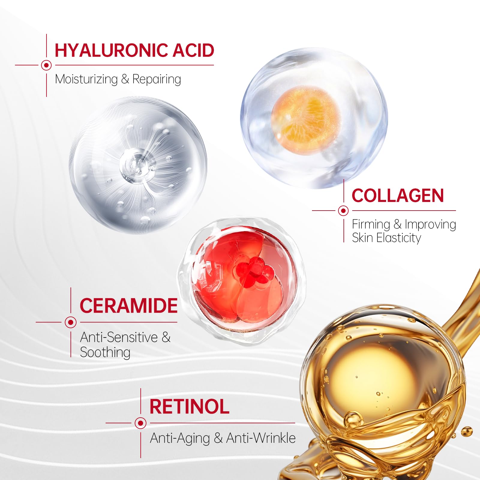 Close-up of QQE Neck Firming Cream texture showing creamy, lightweight hydration