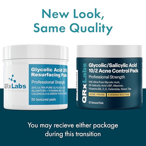 QRxLabs acne control pad texture close-up highlighting professional non-woven surface for gentle application.