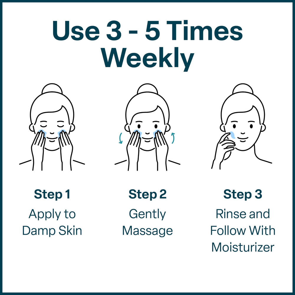 QRxLabs Glycolic Face Wash dark spot correction hints even tone.
