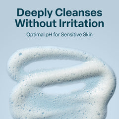 QRxLabs Glycolic Face Wash hand application for easy self-care routine.