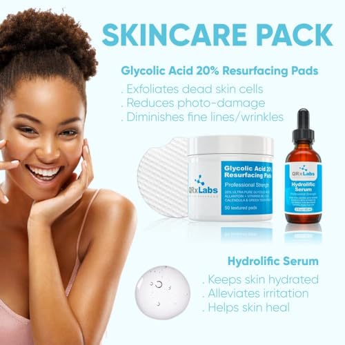 QRxLabs Hydrolific Serum bottle for intense hydration and glow.