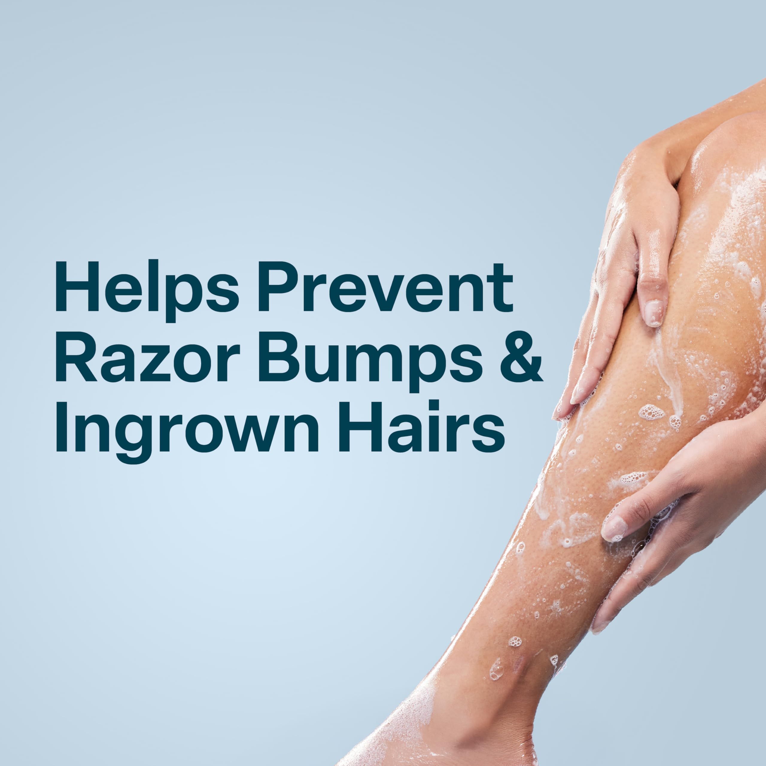 QRxLabs Ingrown Hair Relief close-up highlights soothing care.
