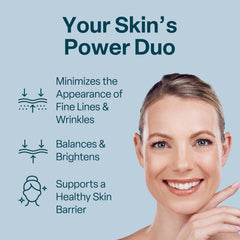 QRxLabs niacinamide serum pump closeup highlighting convenient dispensing.