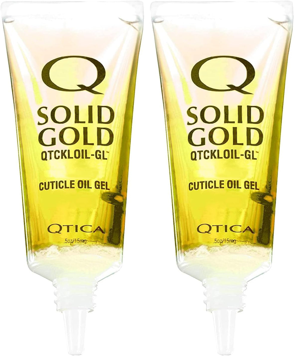 QTICA Solid Gold Cuticle Oil Gel pack, mess-free nail conditioning